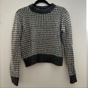 Marc by Marc Jacobs Grey/White Cropped Sweater